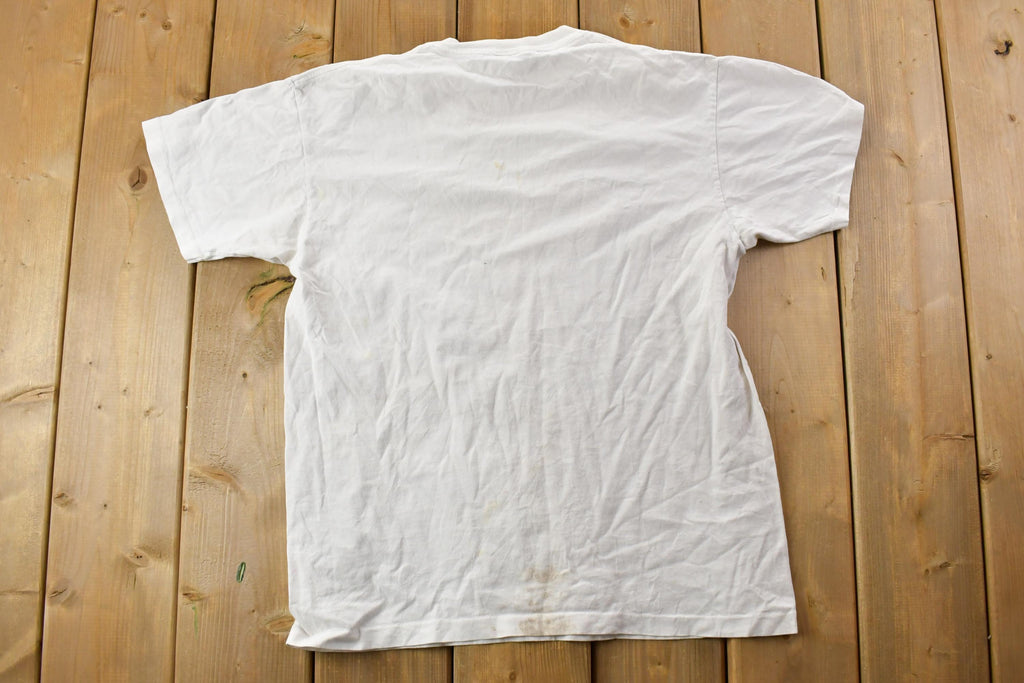 Vintage 1990s Make Peace With Nature Theme Graphic T-Shirt
