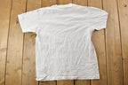 Vintage 1990s Make Peace With Nature Theme Graphic T-Shirt