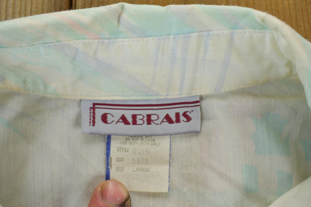 Vintage 1980s Cabrais Button Up Shirt