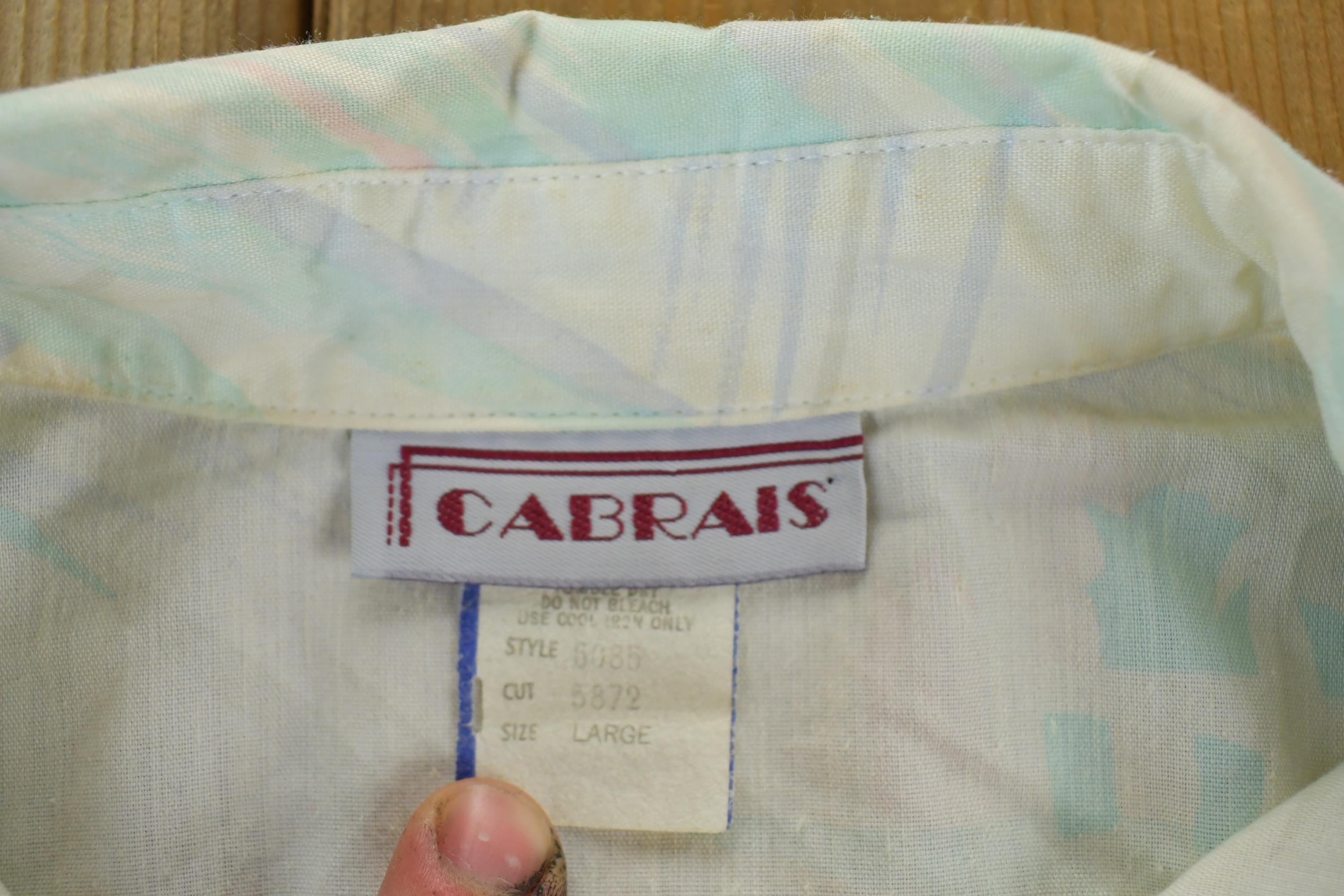 Vintage 1980s Cabrais Button Up Shirt