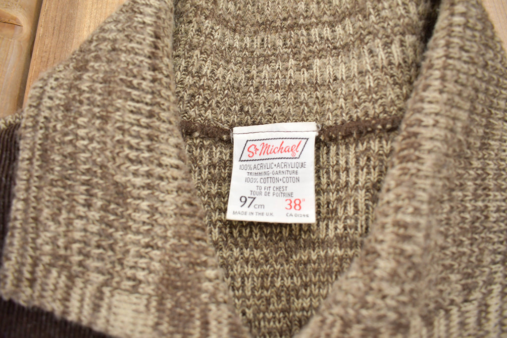 Vintage 1970s Cowboy Suede Cardigan Sweater