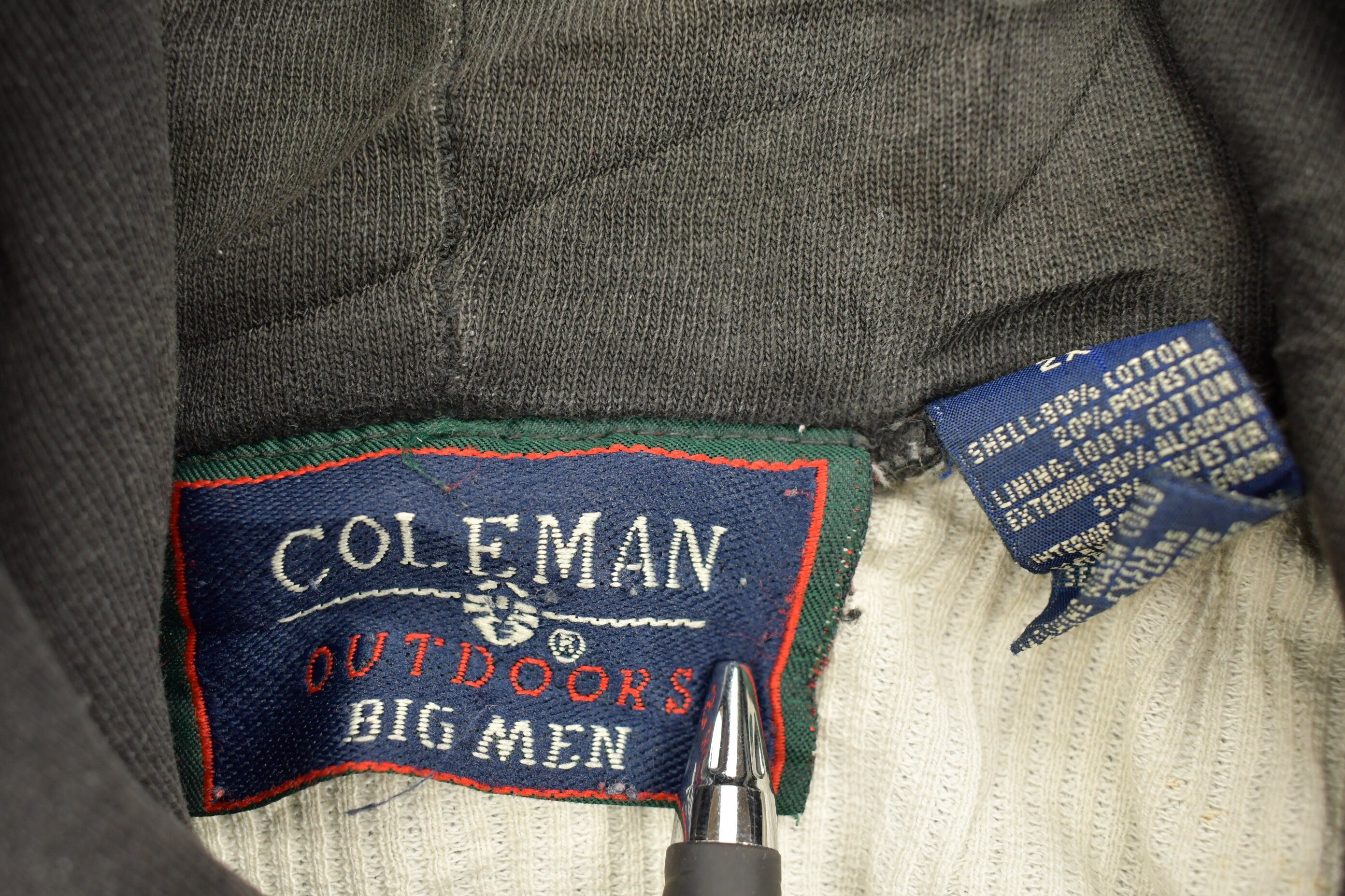 Vintage 1990s Coleman Outdoors Blank Zip Up Hoodie