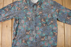 Vintage 1990s Canadian Animal & Wilderness All Over Print Graphic Button Up Shirt Size L