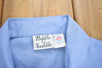 Vintage 1980s Paddle & Saddle Blank Button Up Ladies Shirt /