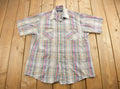 Vintage 1990s The Ansir Plaid Flannel Button Up Shirt