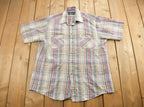 Vintage 1990s The Ansir Plaid Flannel Button Up Shirt