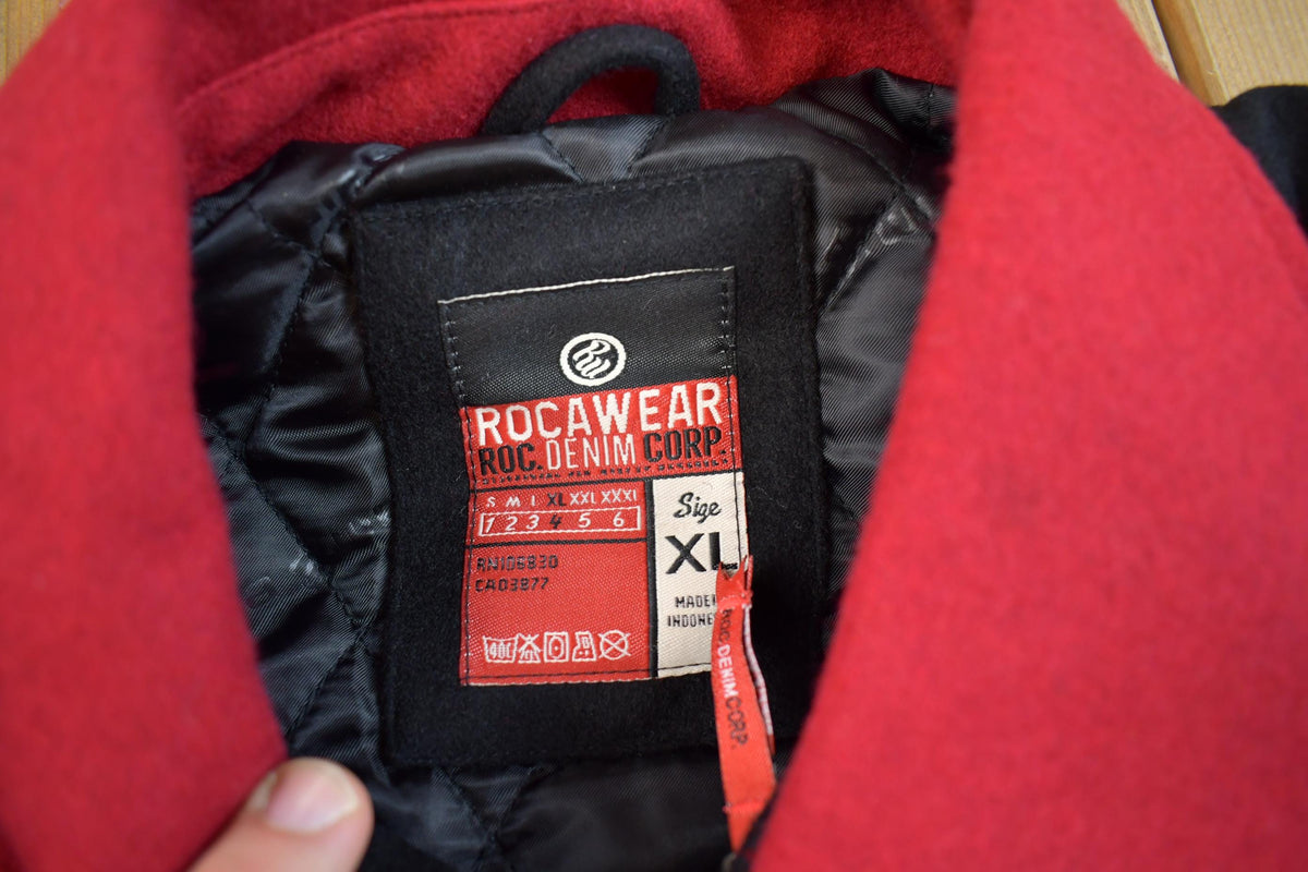 Vintage 1999 Deadstock ROCAWEAR Button Up Embroidered Jacket