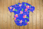 Vintage 1990s Hawaiian Floral Button Up Shirt