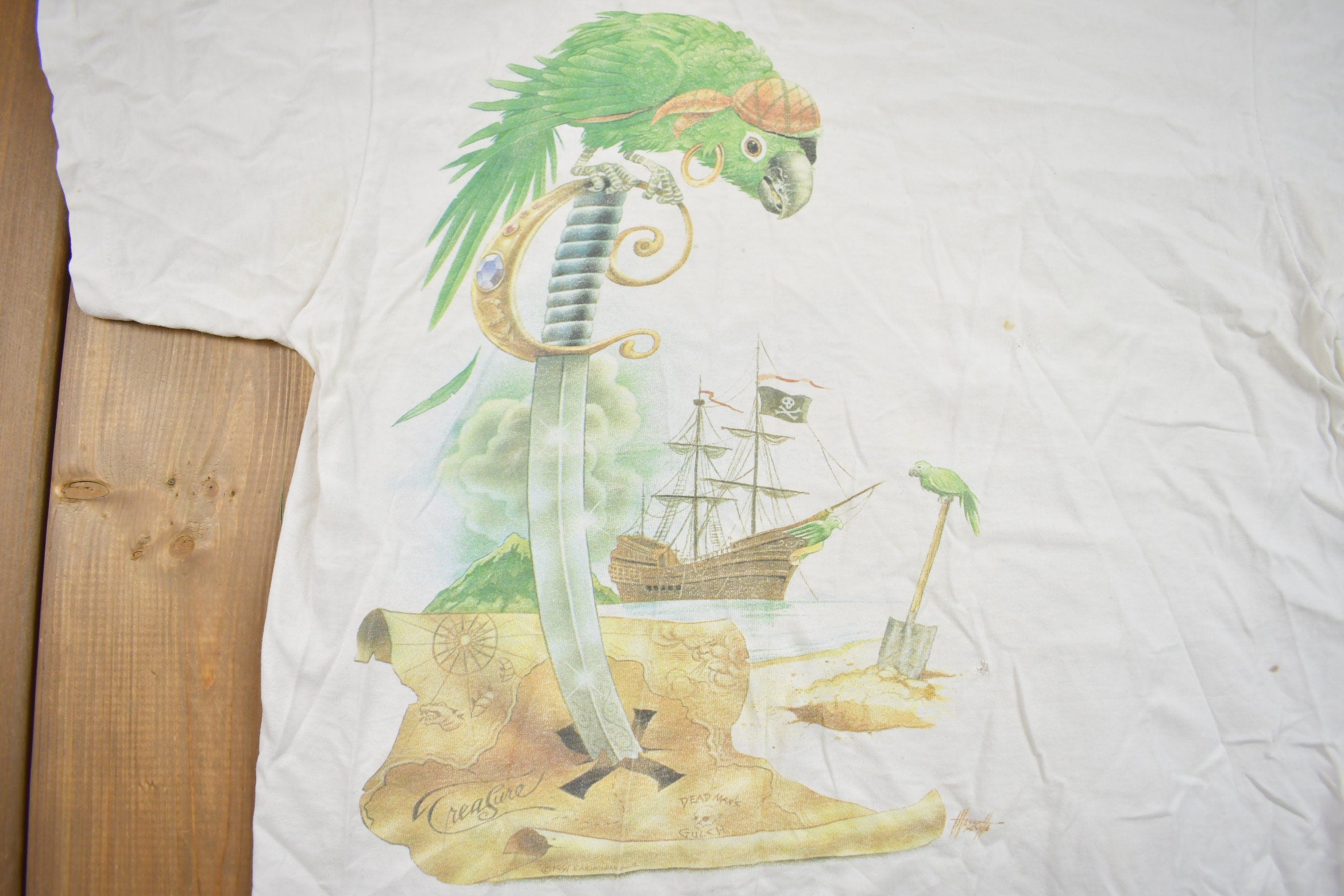 Vintage 1991 Caribbean Soul Travel Graphic T Shirt