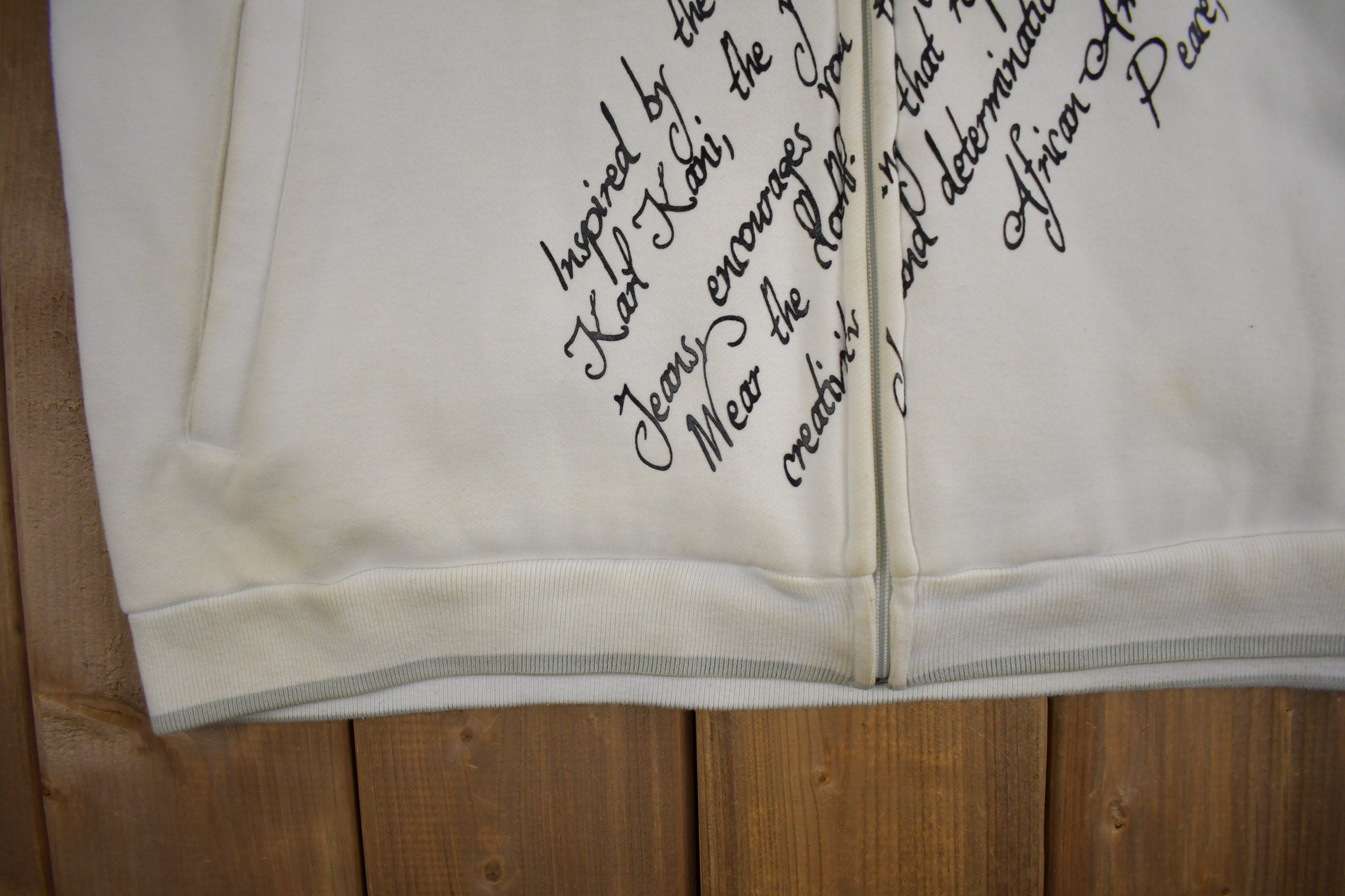 Vintage Y2K Karl Kani Embroidered Zip Up Hoodie