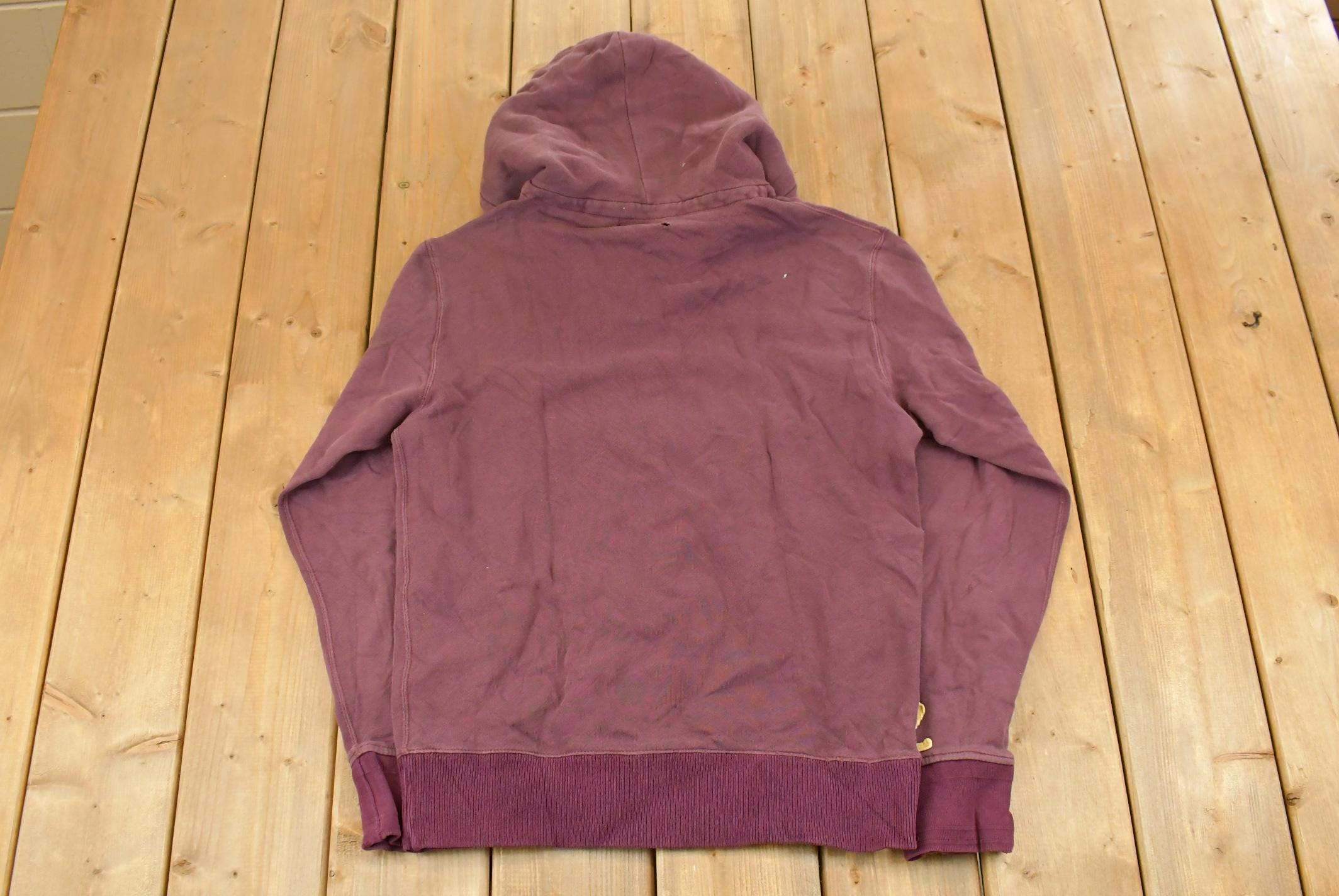 Vintage 1990s Polo By Ralph Lauren State Henley Hoodie Men's Medium