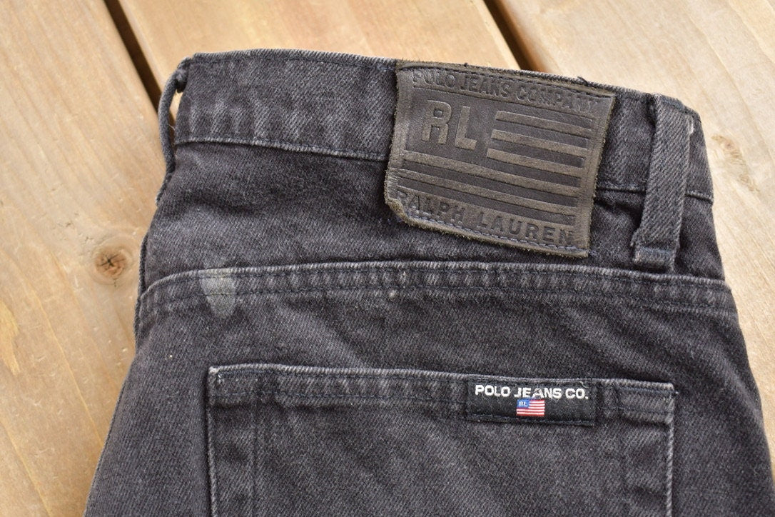 Vintage 1990's Ralph Lauren Black Jeans 32 x 32