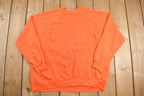Vintage 1980s Blank Orange Crewneck Sweatshirt