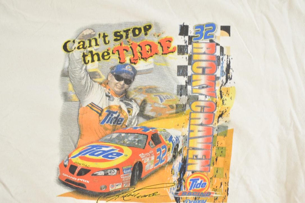 Vintage 1990s Tide Ricky Craven NASCAR Racing T-Shirt