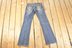 Vintage Deadstock Y2K Grace In LA Bedazzled Bootcut Low Rise Jeans Women's Size 27 x 32