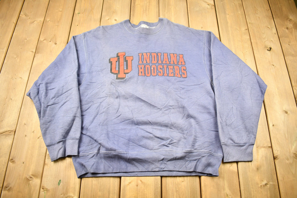 Vintage 1990s University of Indiana Hoosiers Faded Collegiate Crewneck