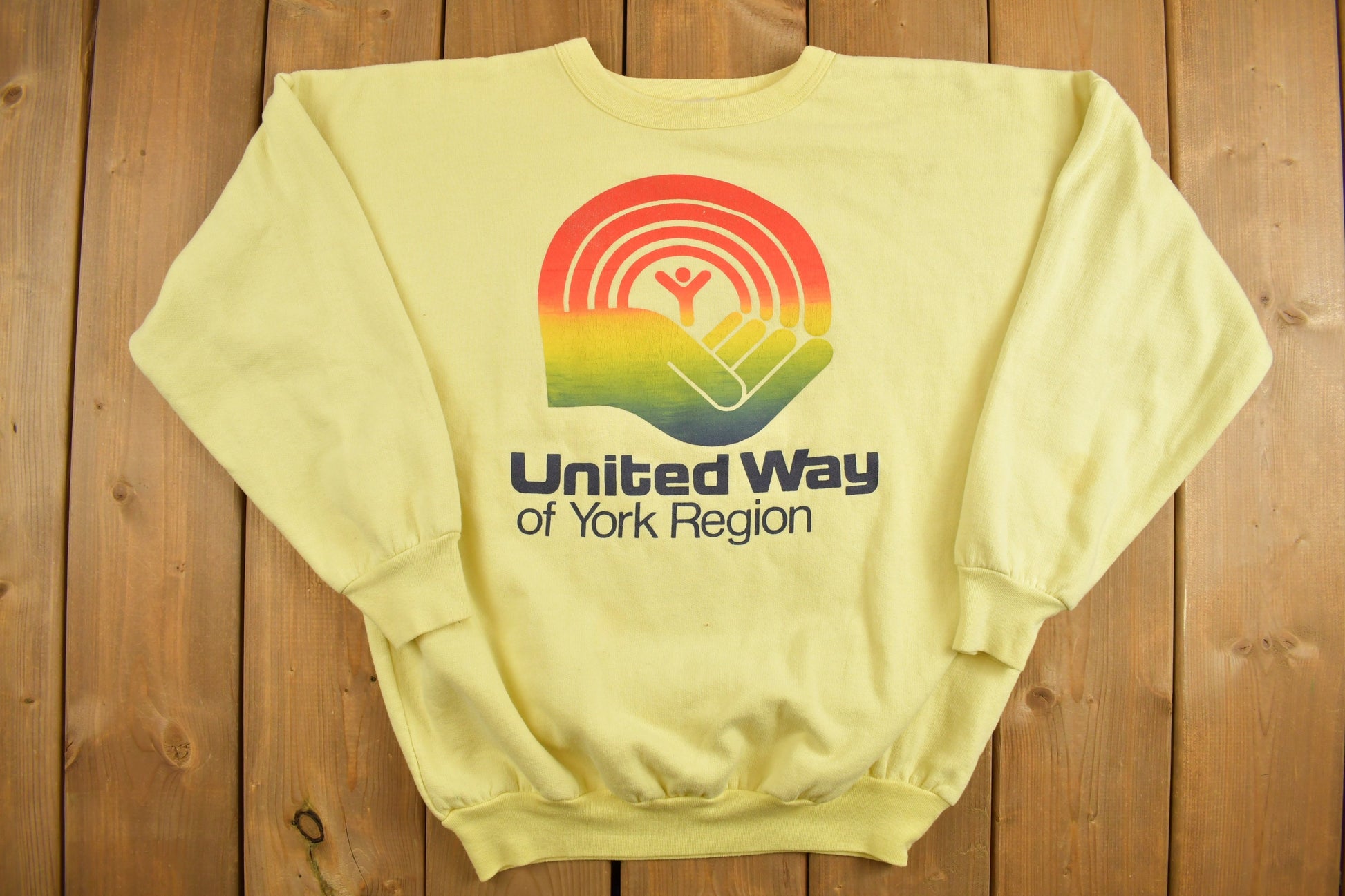 Vintage 1970s United Way Move-A-Thon Chairty Crewneck Sweatshirt