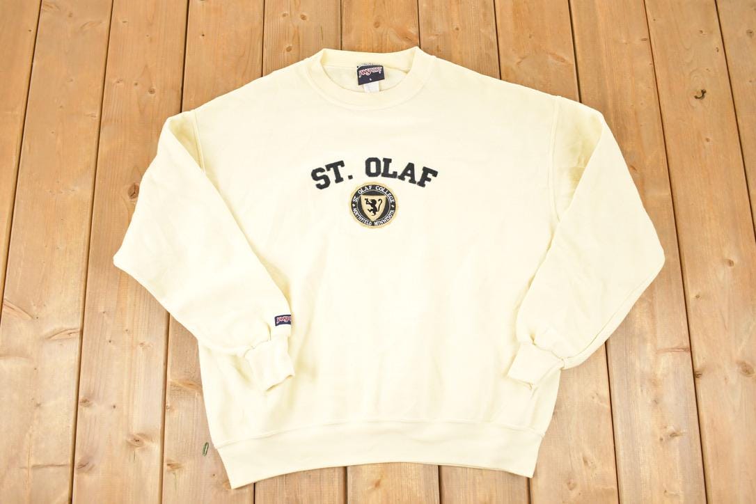 Vintage 1990s Jansport St Olaf Crewneck Sweatshirt Men's L