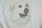 Vintage 1990s Cute Labrador Dog Crewneck Sweater
