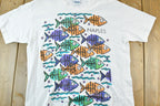 Vintage 1990s Naples Single Stitch Fish T-Shirt