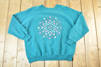 Vintage 1990s Grandmas Abstract Knit Crewneck Sweatshirt Womens L