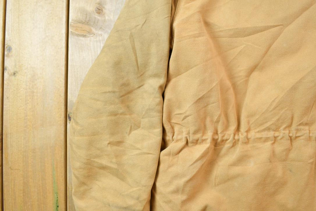 Vintage 1990s Traditional Carhartt Work Coat Snap On Hood