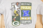 Vintage 1997 Starter Green Bay Packers NFC Championships NFL Crewneck Sweatshirt Mens L