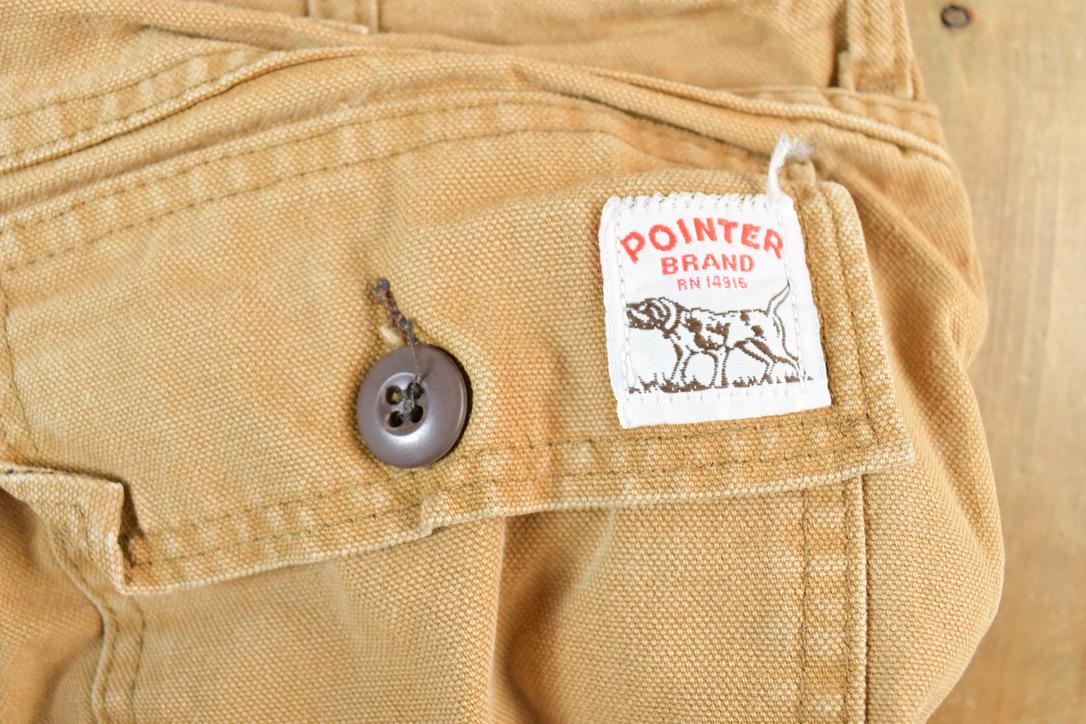 Vintage 1980s Pointer Brand Contrast Denim Work Jeans Size 36