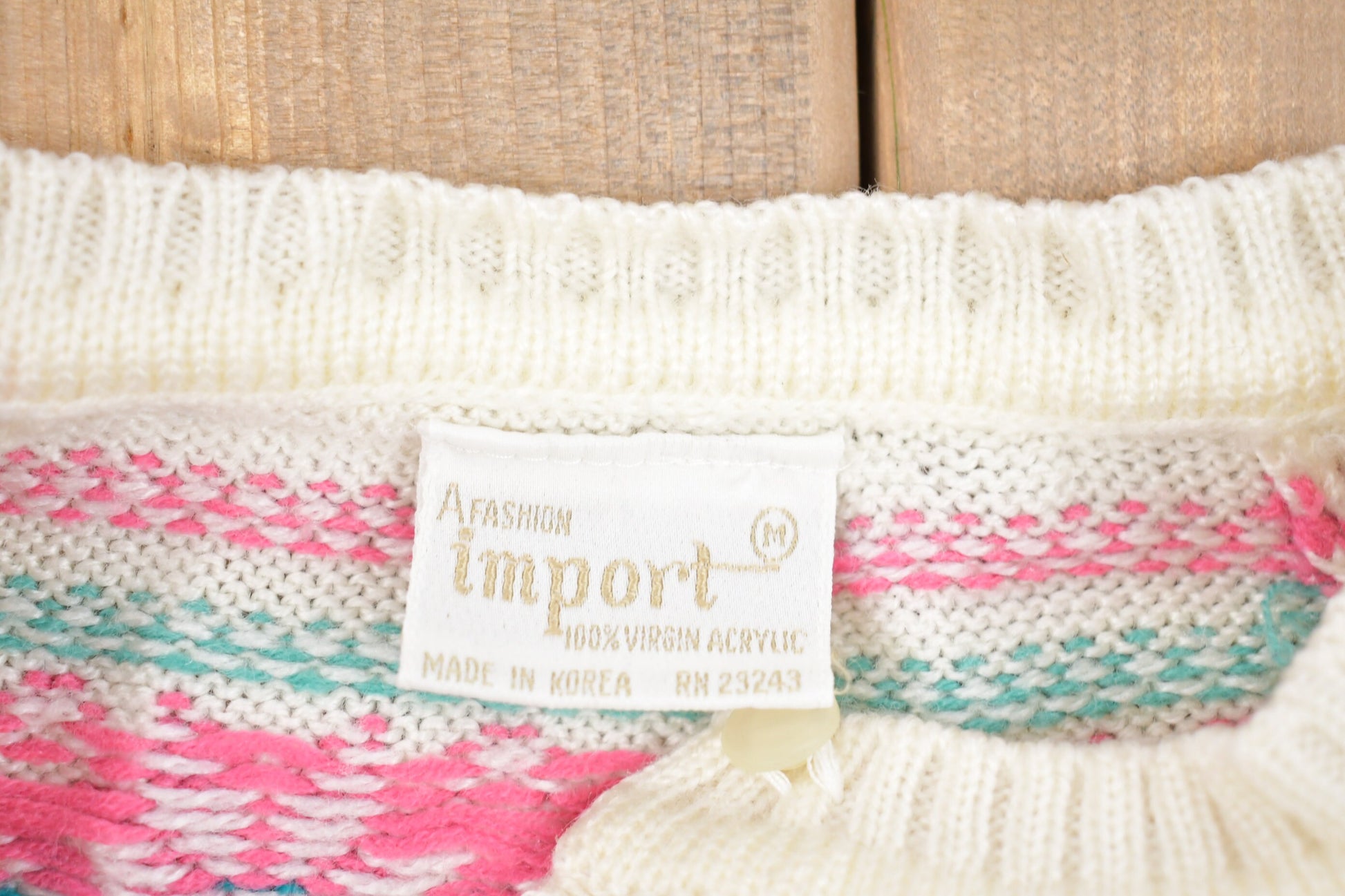 Vintage 1990s A Fashion Import Knitted Sweater /