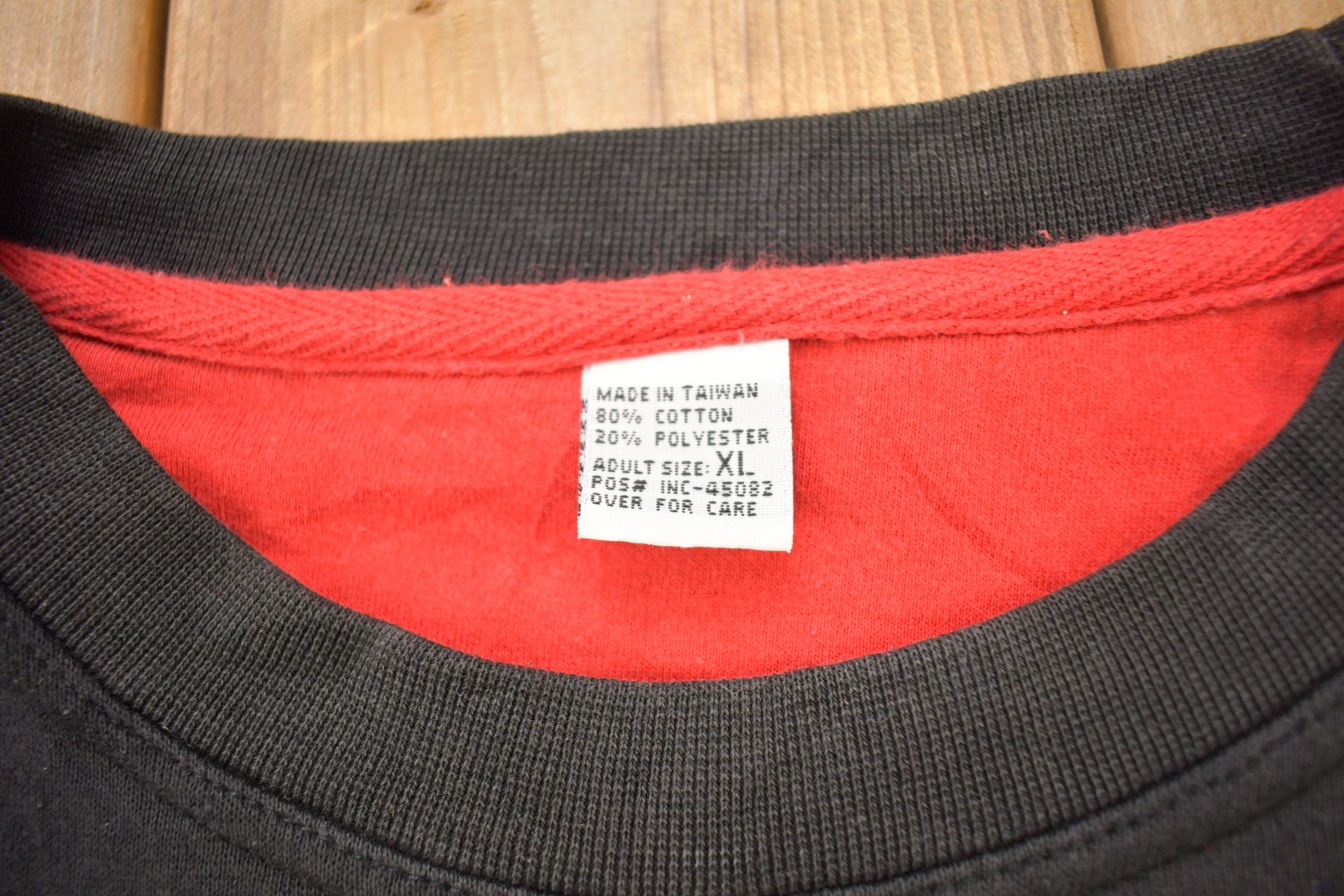 Vintage 1990s Blank Black Crewneck Sweatshirt