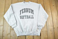 Vintage 1990s Ferrum Softball Souvenir Heavyweight Crewneck Sweatshirt Made In USA