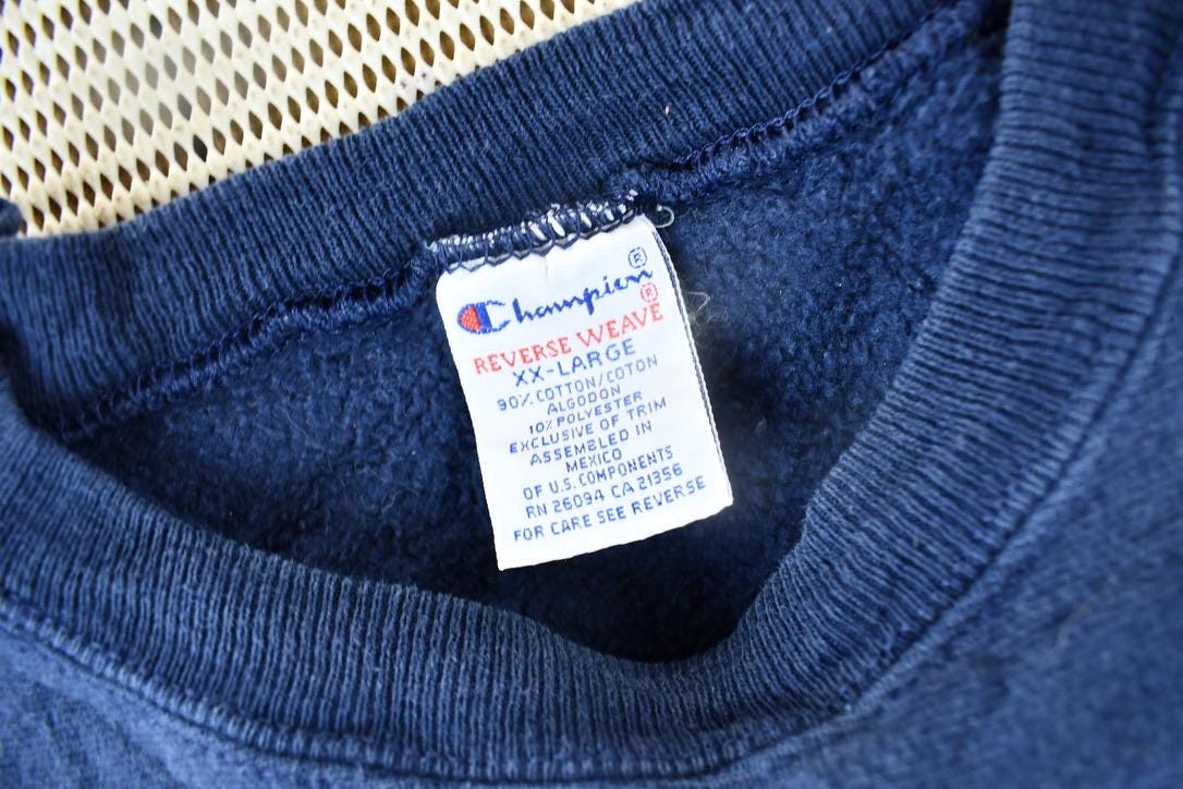 Vintage 1990s Mercersburg Champion Reverse Weave Crewneck Sweatshirt / Made In USA / Heavy Weight / 90s Champion