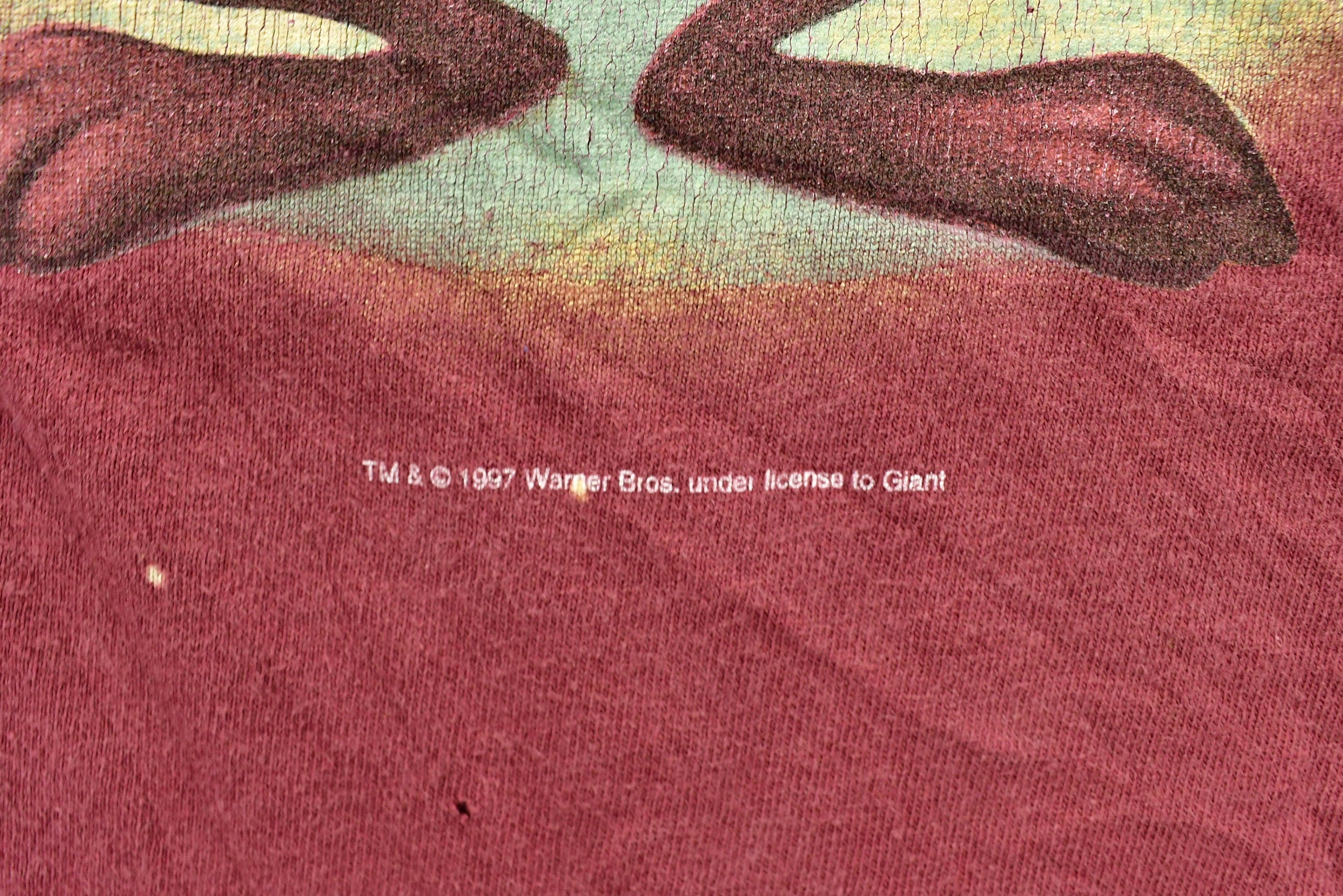 Vintage 1997 Tasmanian Devil Looney Tunes Taz Cartoon T-Shirt