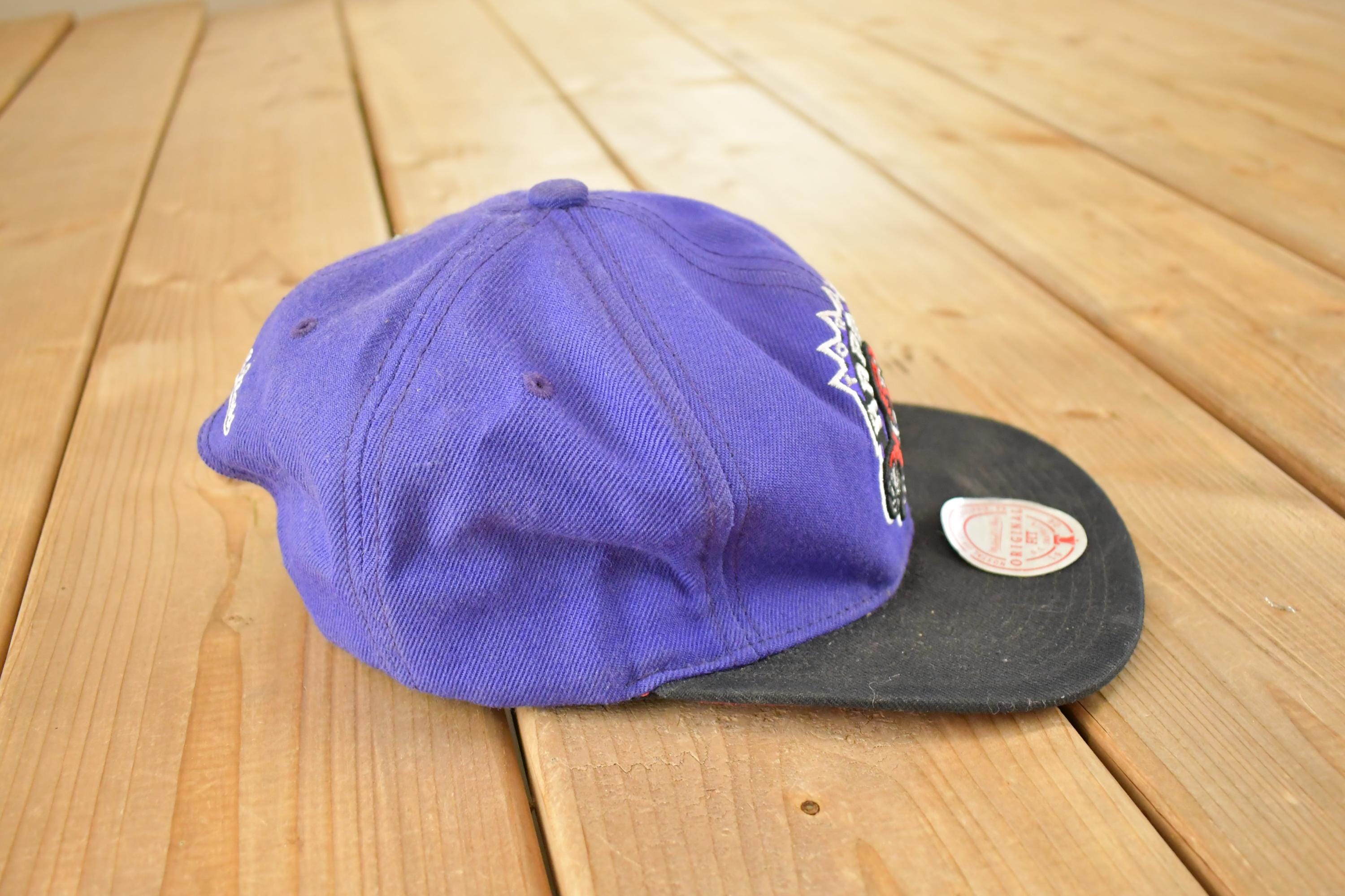 Vintage Y2K Toronto Raptors Mitchel And Ness Throwback Snapback NBA Hat / 2000's Embroidered Basketball Cap