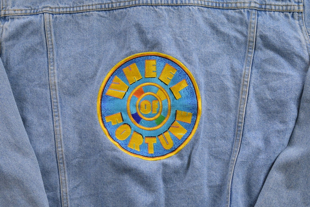 Vintage 1990s Wheel Of Fortune Denim Jean Promo Jacket