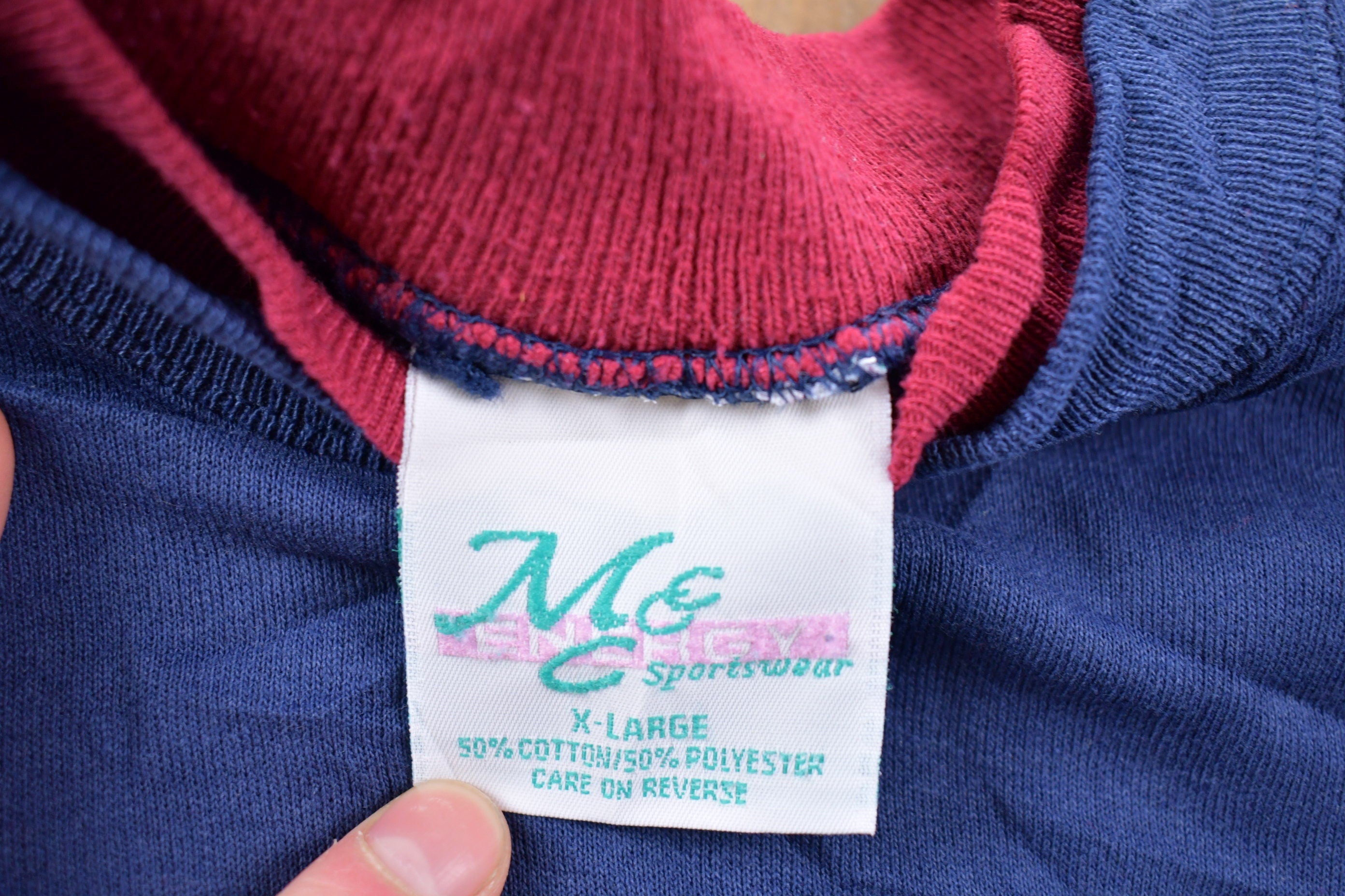 Vintage 1990 Cat Napping Embroidered Crewneck Sweatshirt