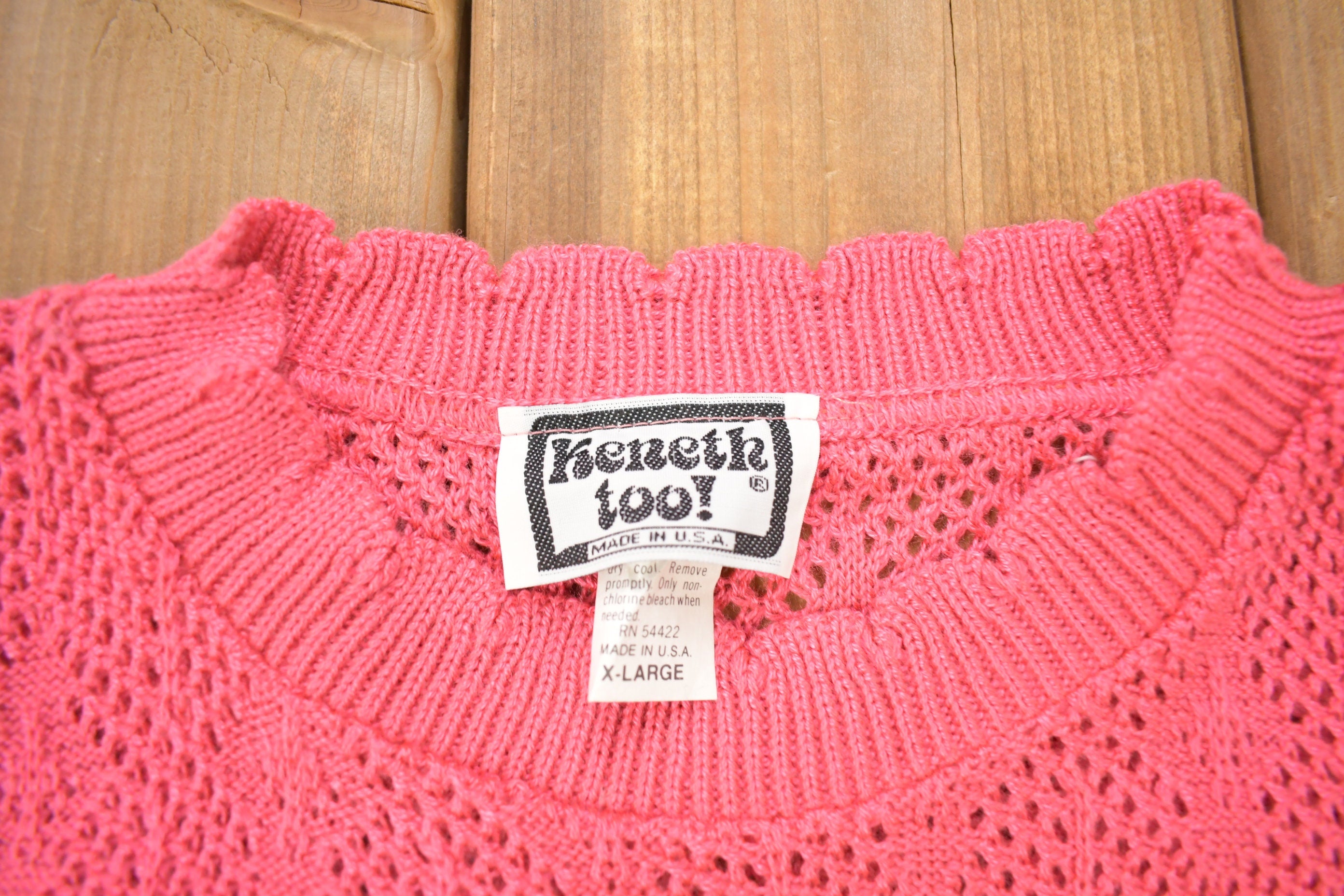 Vintage 1980s Deadstock Kenneth Too! Knitted Sweater