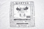 Vintage 1990s Hodgdon Maine Moose Wanted Graphic T-Shirt