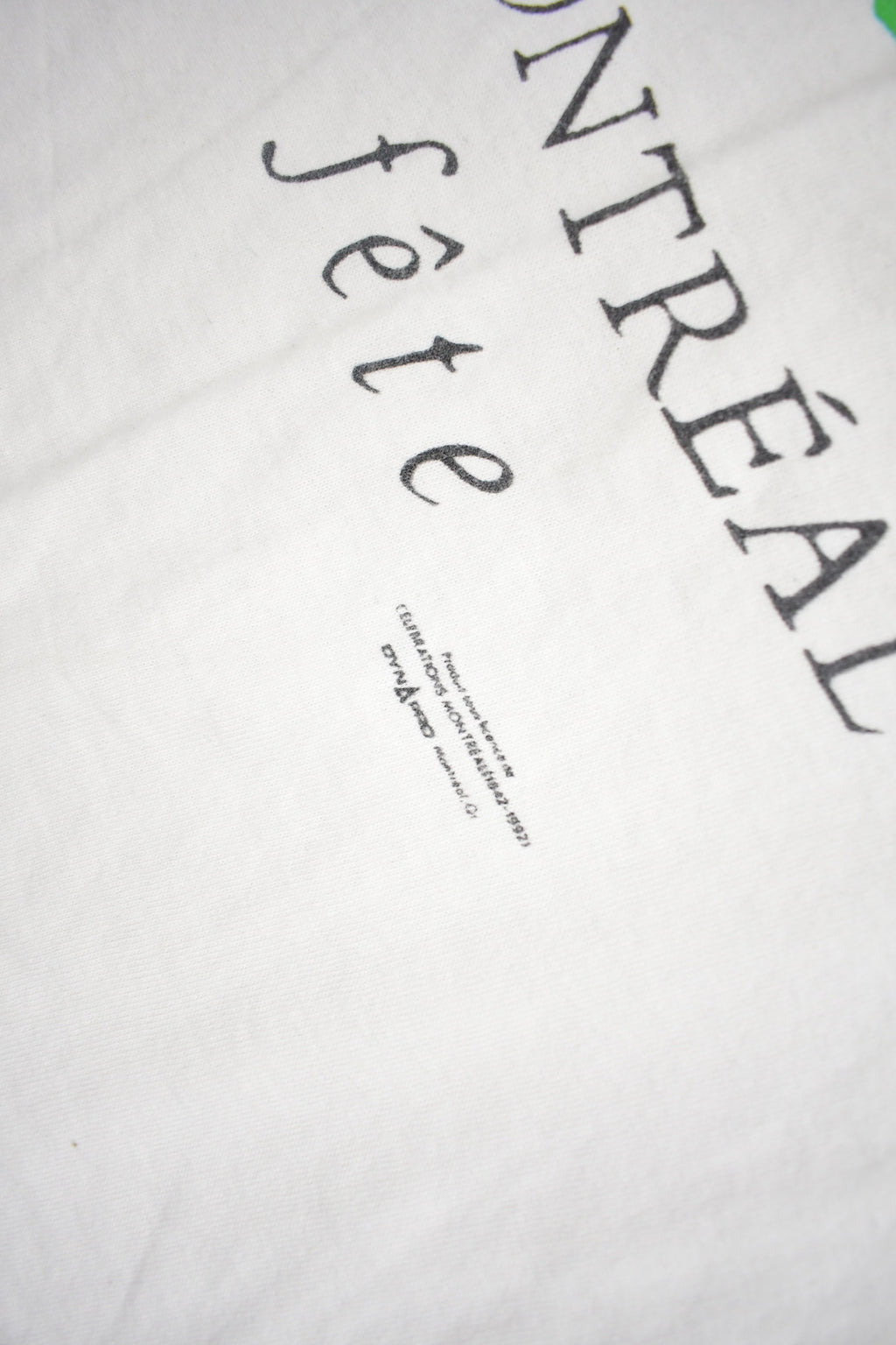 Vintage 1980s 350ans Montreal Fête Graphic T Shirt