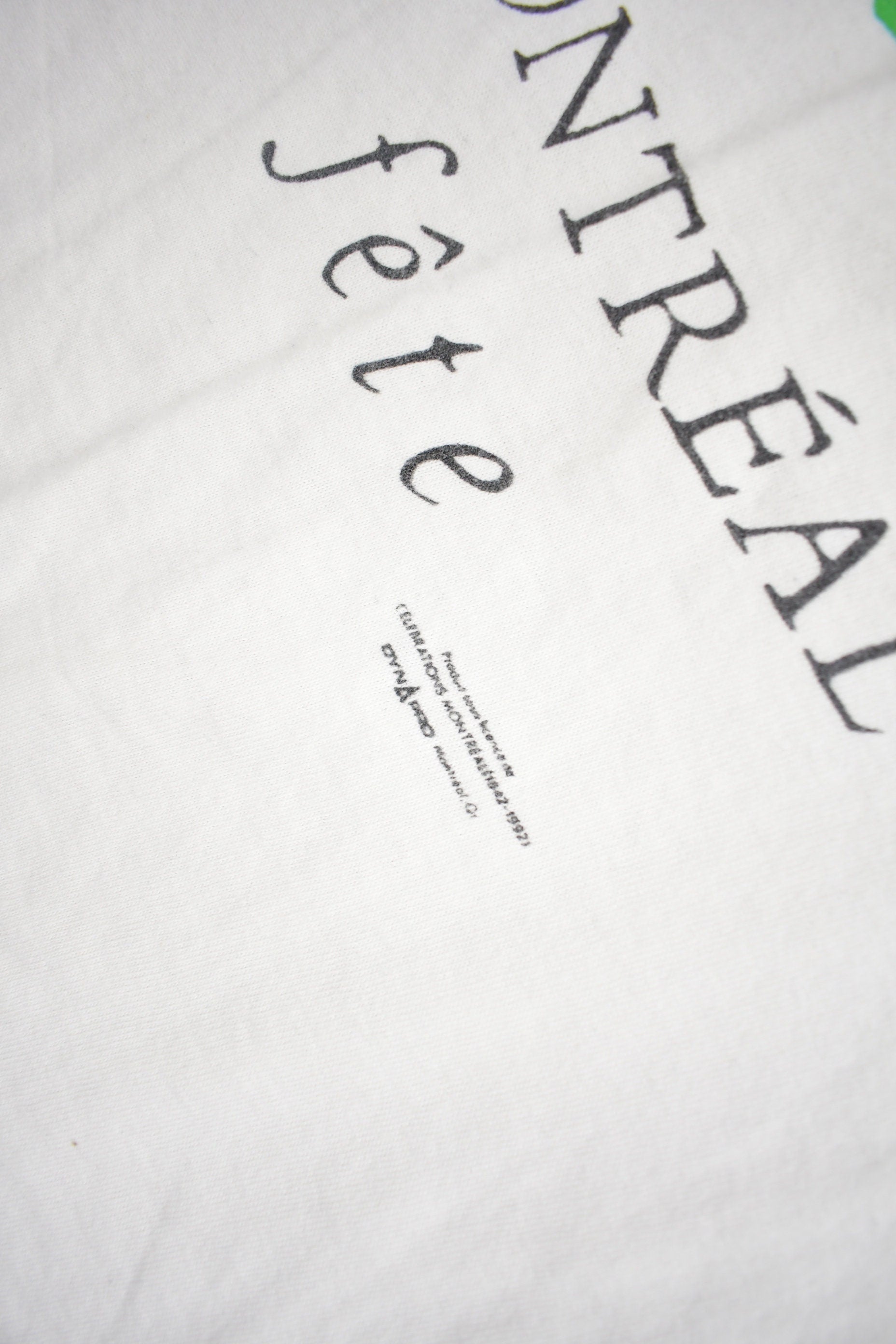 Vintage 1980s 350ans Montreal Fête Graphic T Shirt