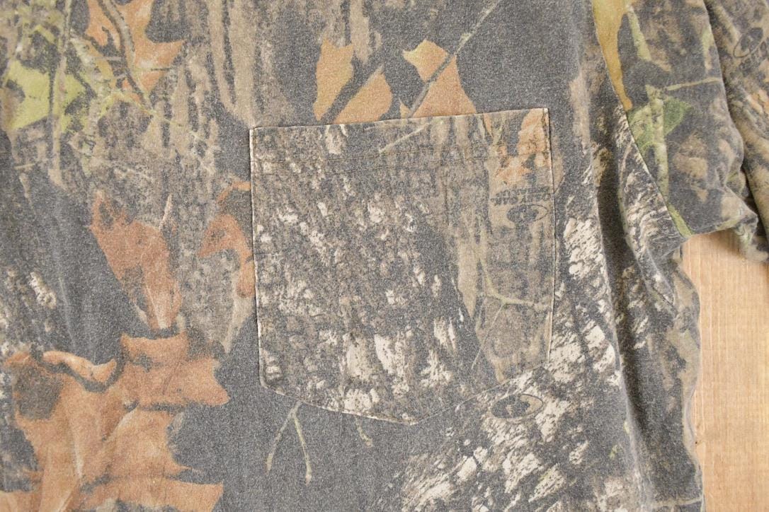 Vintage 1990s Realtree Camo AOP Graphic Print Crewneck Shirt Mens L