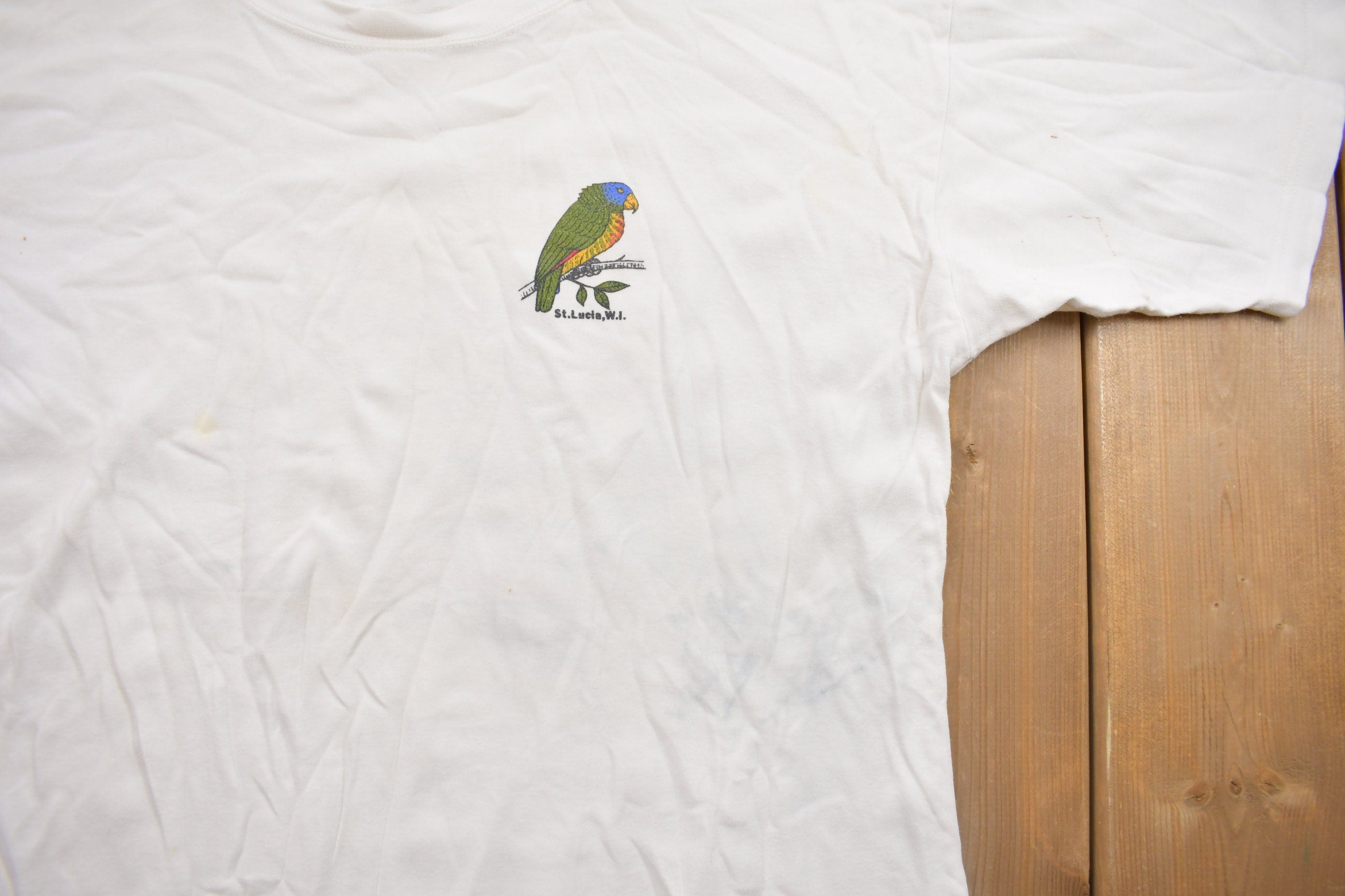 Vintage 1980s St Lucia Souvenir T Shirt