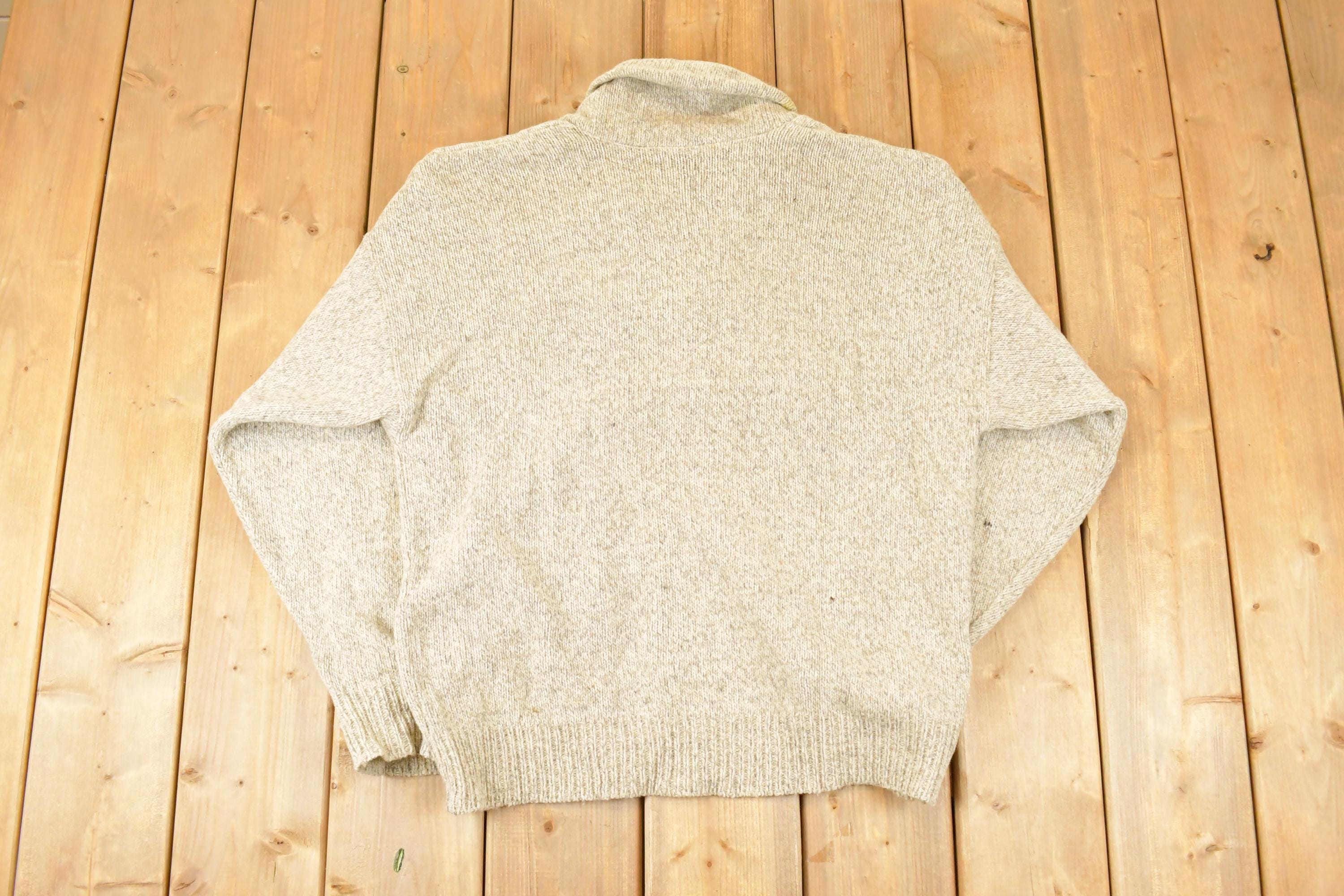 Vintage 1990s London Fog Knit Mock Neck Sweater Mens L