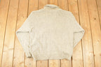 Vintage 1990s London Fog Knit Mock Neck Sweater Mens L / 90s Knitted Sweatshirt / Vintage Preppy Knits