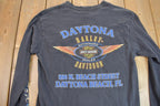 Vintage 2000 Daytona Beach Bike Week Harley Davidson Motorcycles Long Sleeve Graphic T-Shirt Made In USA