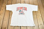 Vintage 1990s Bermuda Island Golf Club Souvenir Graphic Travel T-Shirt
