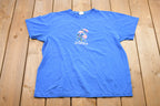 Vintage 1990s Lilies Embroidered Graphic T-Shirt