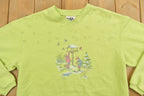 Vintage 1990s Northern Reflections Green Holiday Crewneck Sweater