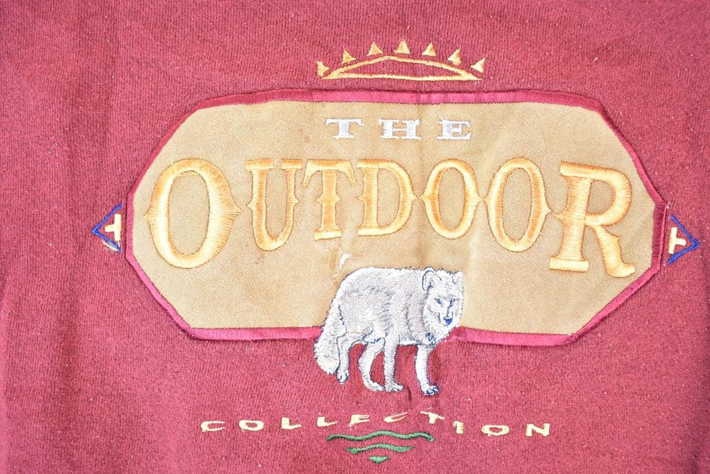 Vintage 1990s The Outdoor Collection Grey Wolf Crewneck Sweatshirt Mens XL