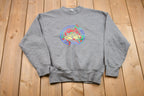 Vintage 1990s Christmas Embroidered Jingle Bells Sweater , 90s Holiday Crewneck , Winter Wear , Festive Graphic Print , Made In USA